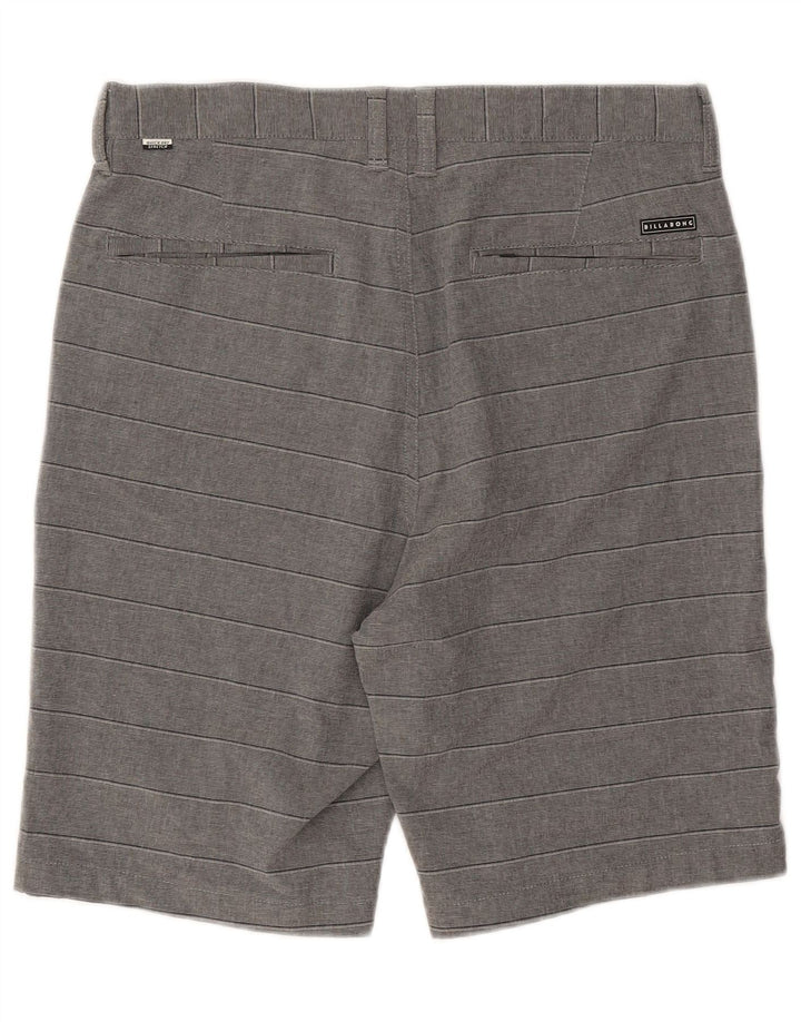 Billabong muške chino kratke hlače W31 srednje sivi prugasti poliester