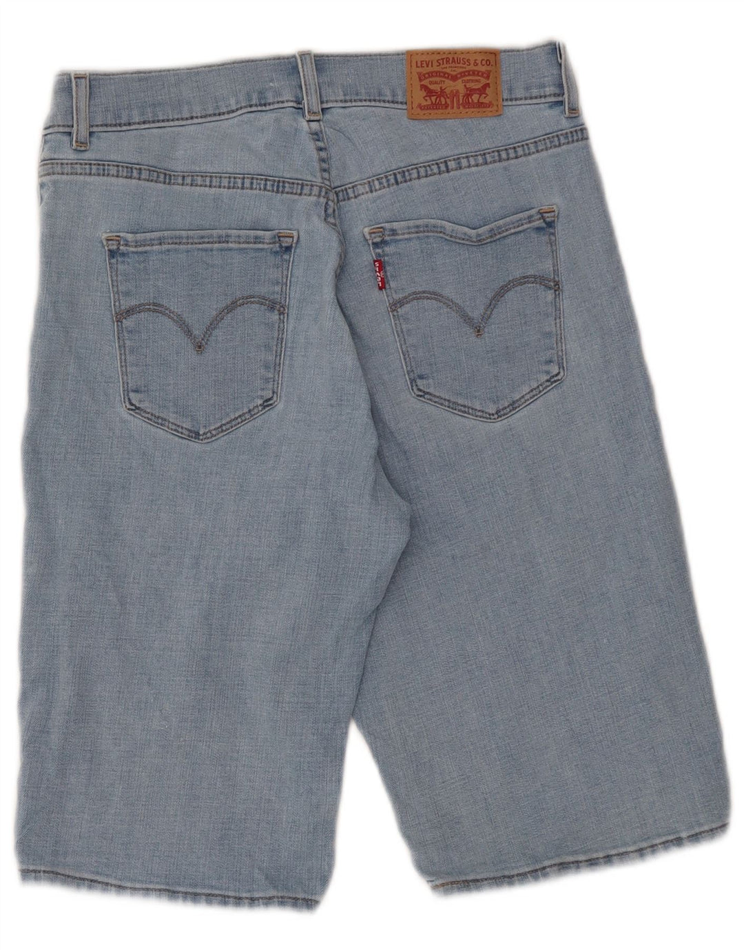 LEVI'S ženske traper bermude W27 male plave pamučne hlače