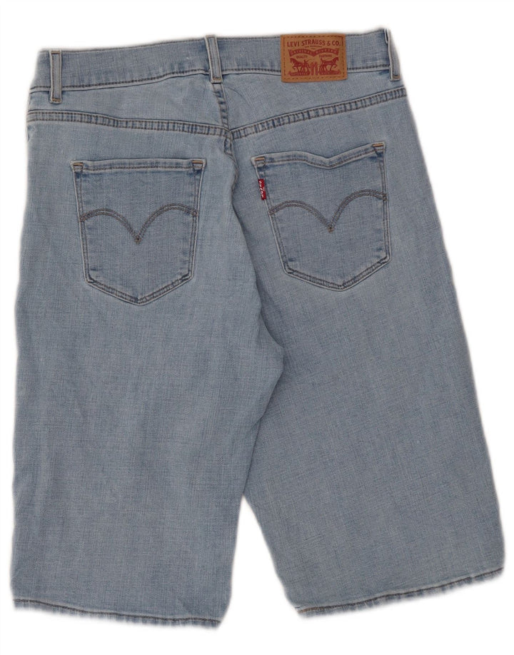 LEVI'S ženske traper bermude W27 male plave pamučne hlače
