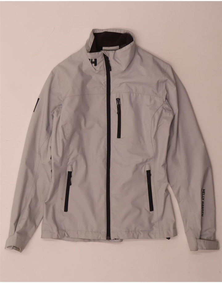 Helly Hansen Ženska kišna jakna s grafičkim motivima UK 10 Mali sivi poliester