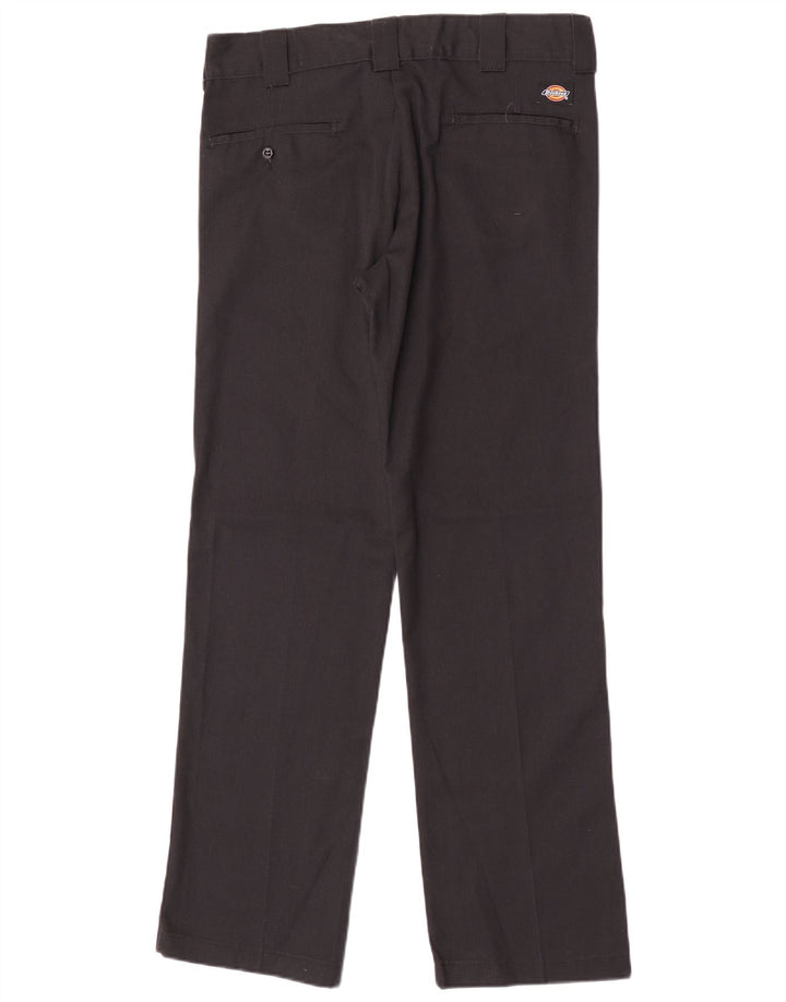 Dickies muške ravne chino hlače W31 L32 crni poliester