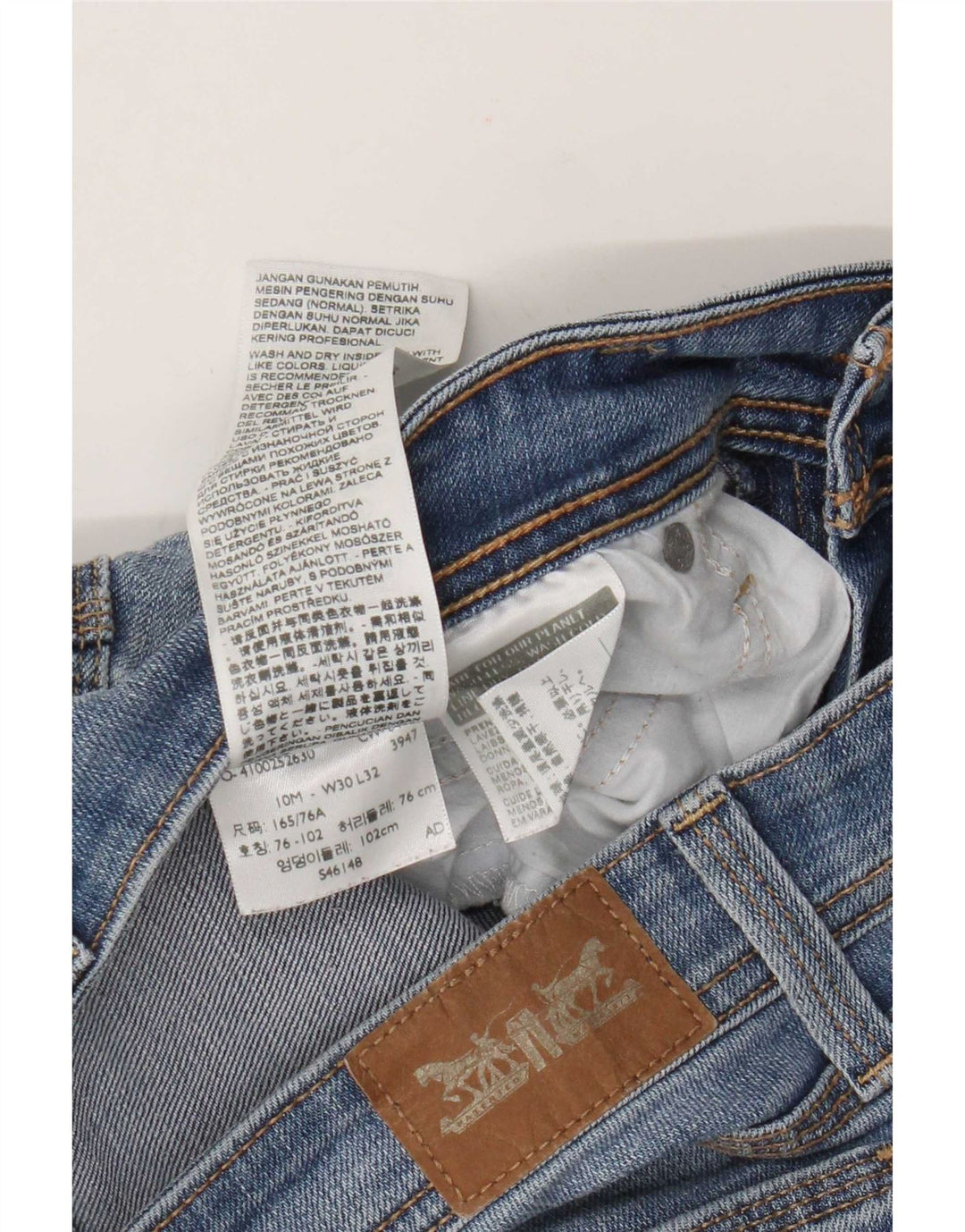 Levi's Ženske Bootcut traperice W30 L27 Plavi pamuk