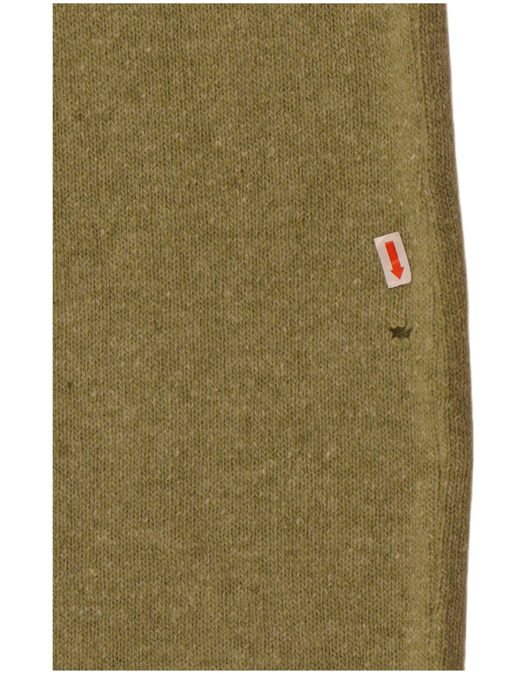 Vintage ženska pletena midi suknja srednje veličine W28 zelena vuna