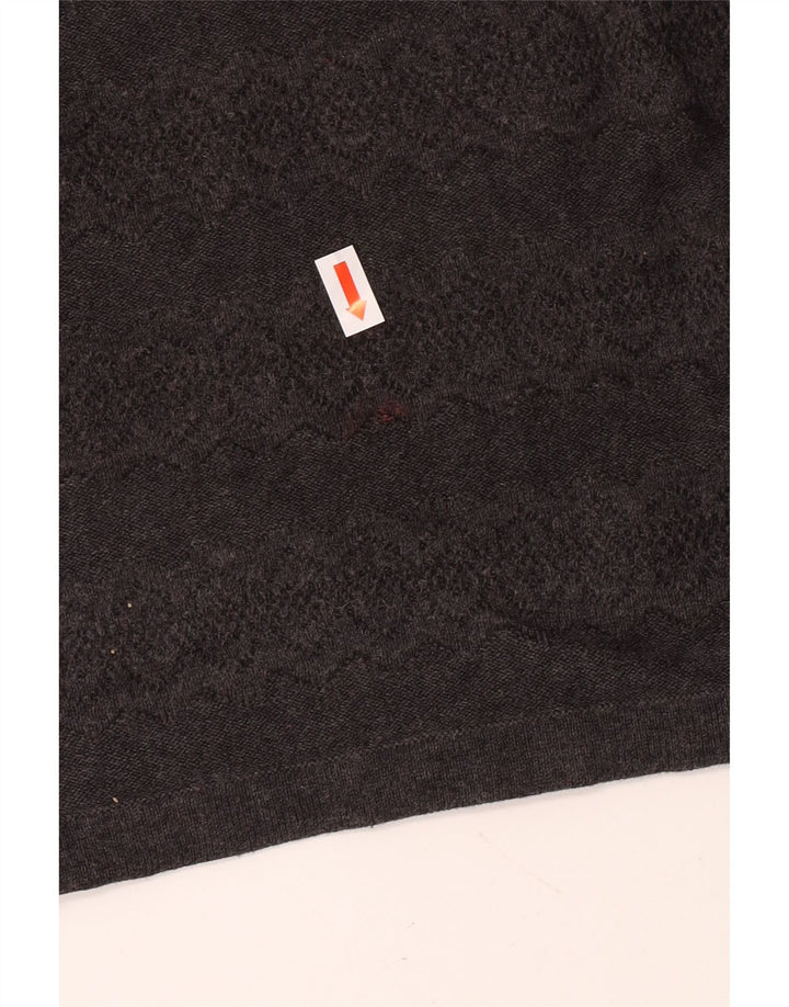 Ženska mini suknja visokog struka Fat Face UK 16 Large W30 siva pamučna klasična