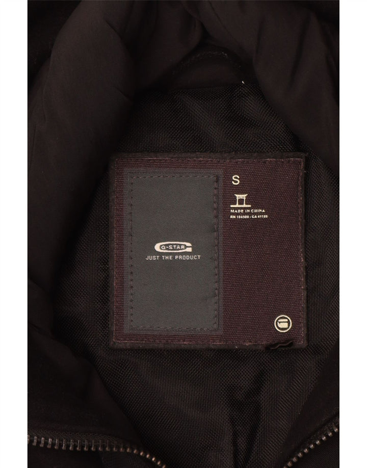 G-Star muška grafička podstavljena jakna UK 36 Mala crna vunena