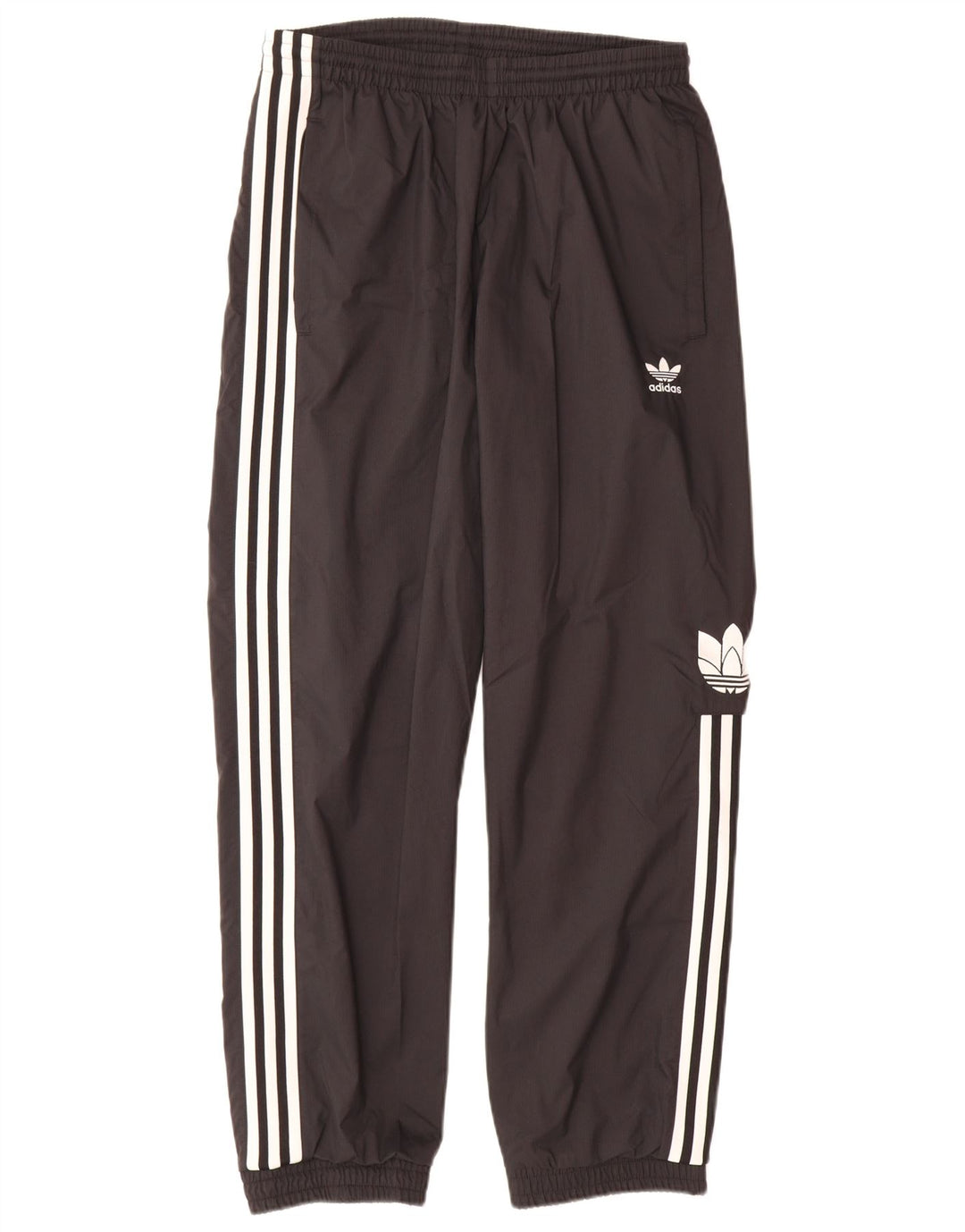 Adidas muške trenirke s grafičkim motivima, srednje jakne, crni poliester