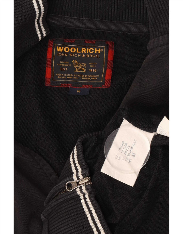 Woolrich muška gornja jakna od srednje crne pamučne trenirke