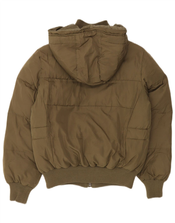 LEE ženska prevelika jakna s kapuljačom i podstavljenom podstavom UK 10 Mala kaki poliester