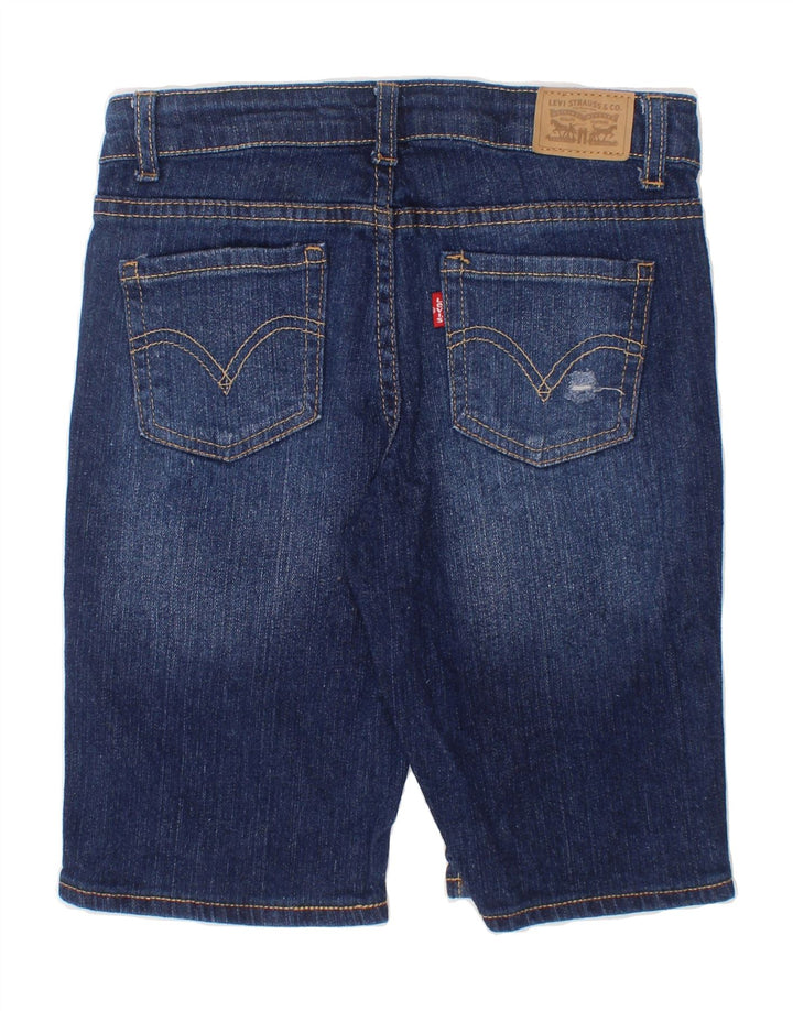 LEVI'S Boys Denim Bermuda Shorts 9-10 Years W24 Blue Ramie Vintage Levi's and Second-Hand Levi's from Messina Hembry 