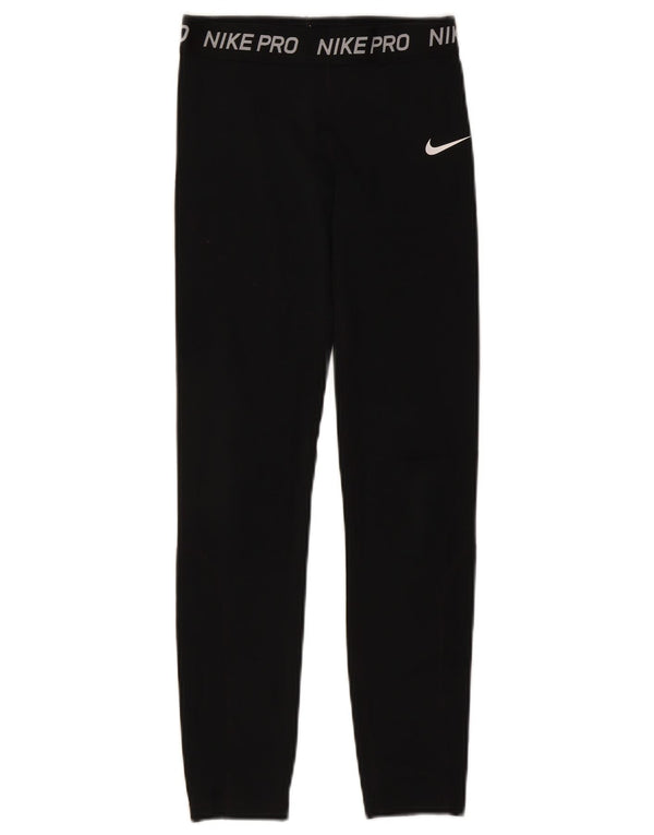 Nike ženske grafičke tajice UK 4 XS crni poliester