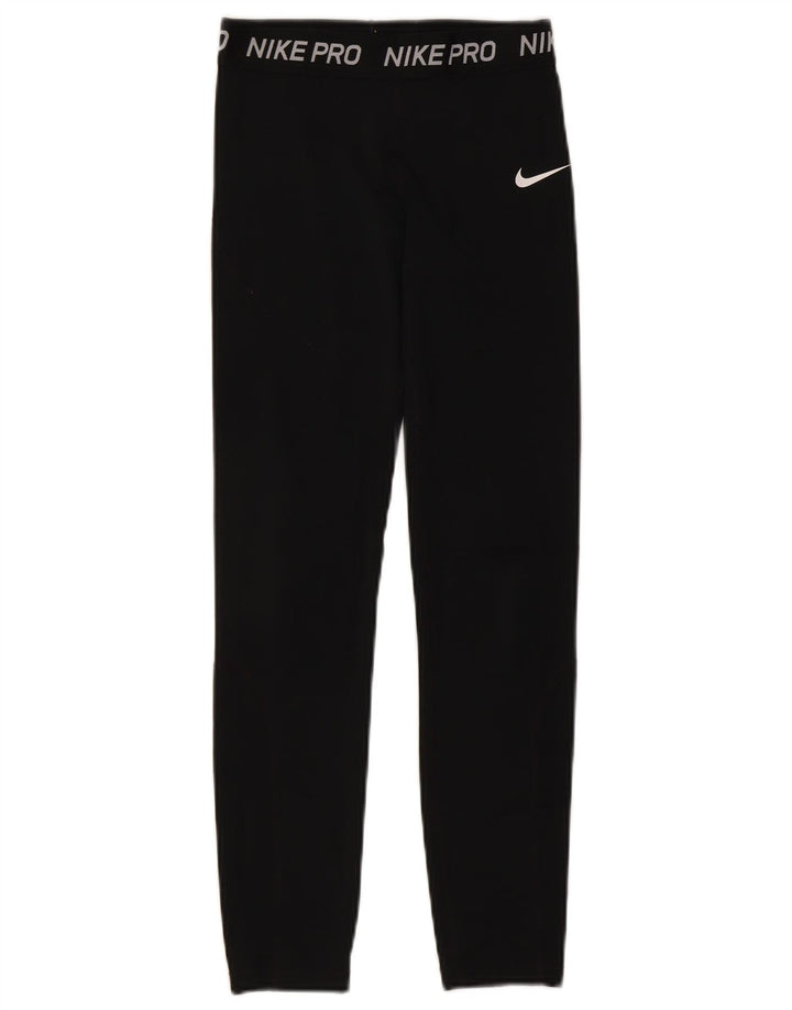 Nike ženske grafičke tajice UK 4 XS crni poliester
