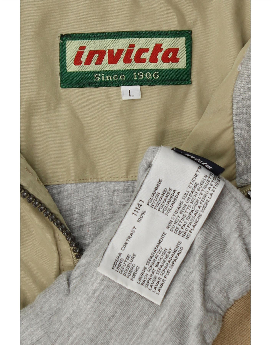 Invicta muška bomber jakna UK 40 veliki kaki poliamid