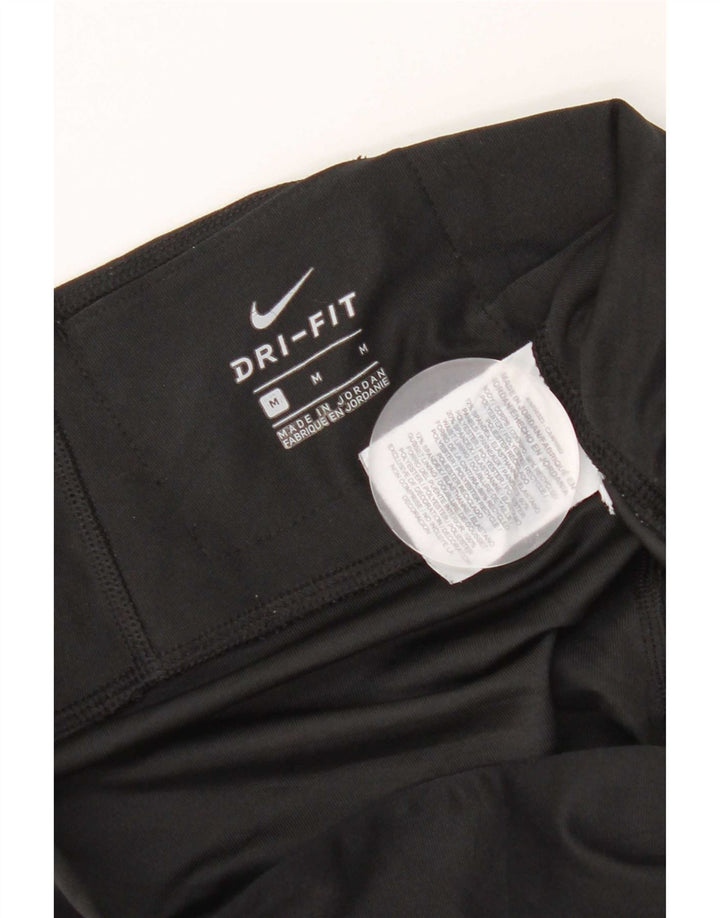 Nike Ženske Dri Fit Leggings UK 14 Medium Black Colourblock Poliester