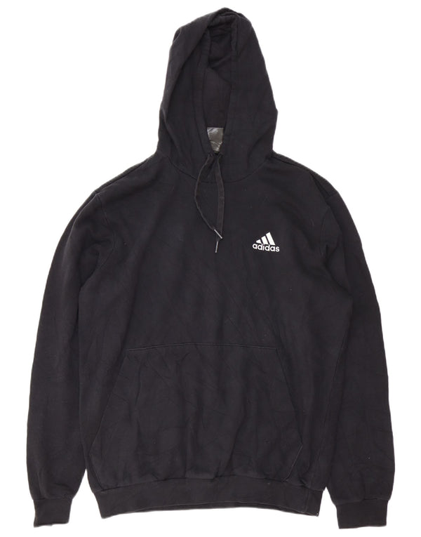 Adidas muška majica s kapuljačom Regular Fit, veliki crni pamuk