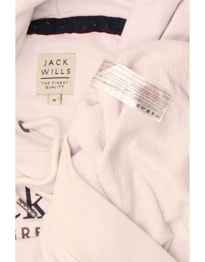 Jack Wills muška majica s kapuljačom srednje veličine, bijeli pamuk