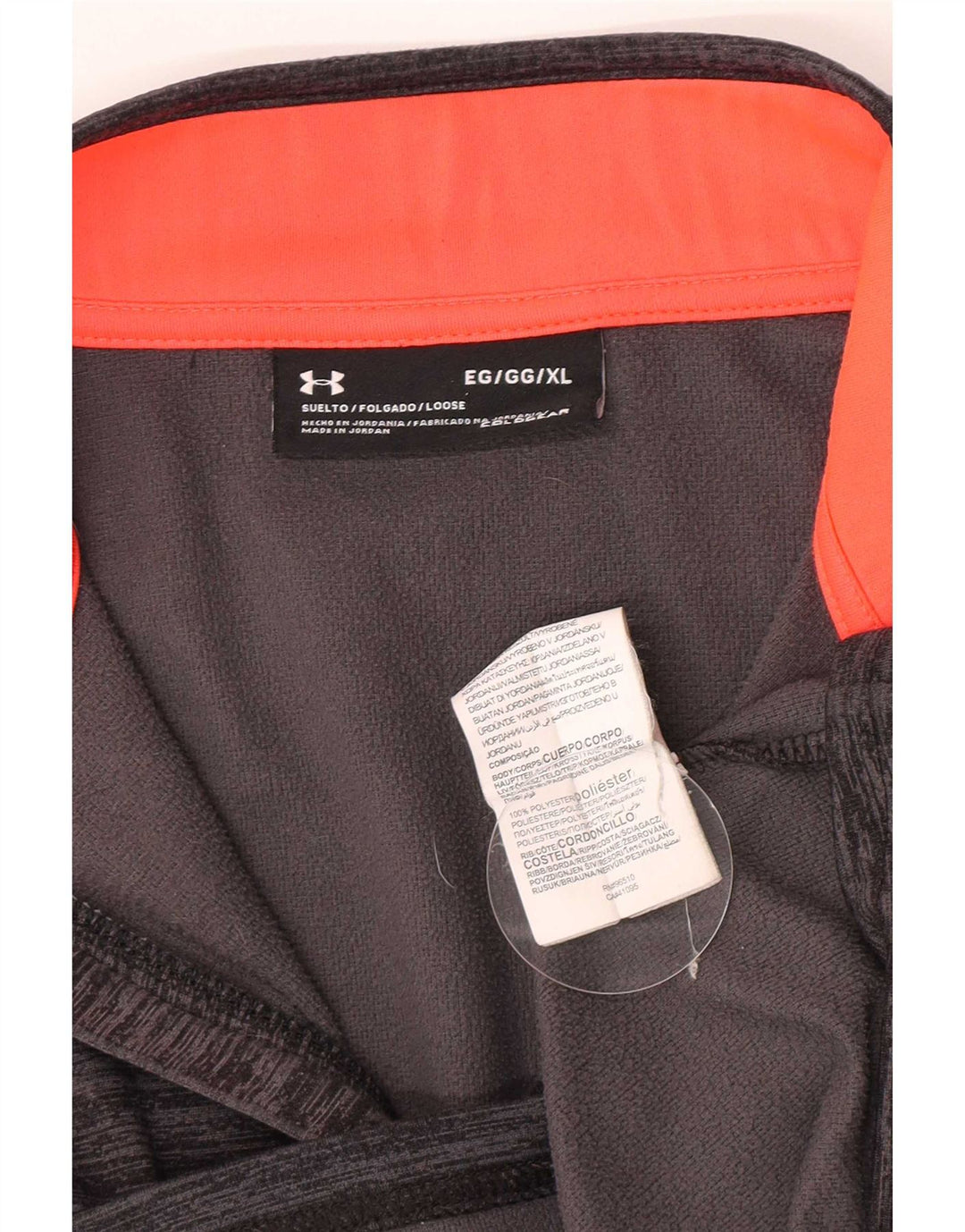Under Armour Muška trenirka Cold Gear Zip Neck Pulover Gornja XL siva točkasta
