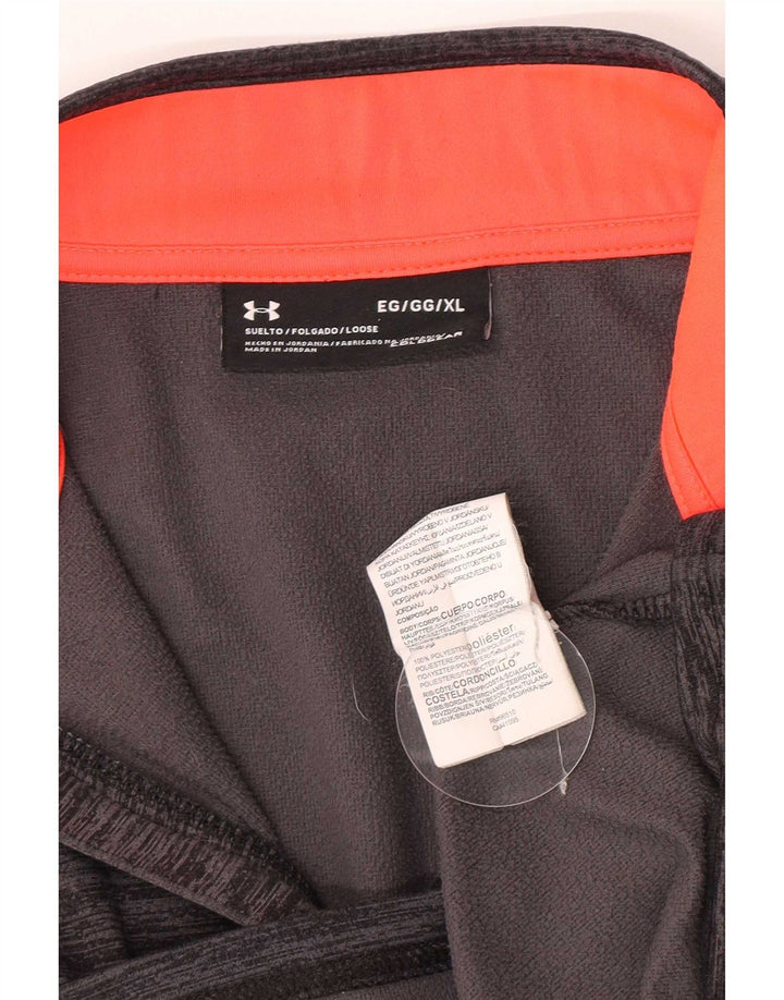 Under Armour Muška trenirka Cold Gear Zip Neck Pulover Gornja XL siva točkasta