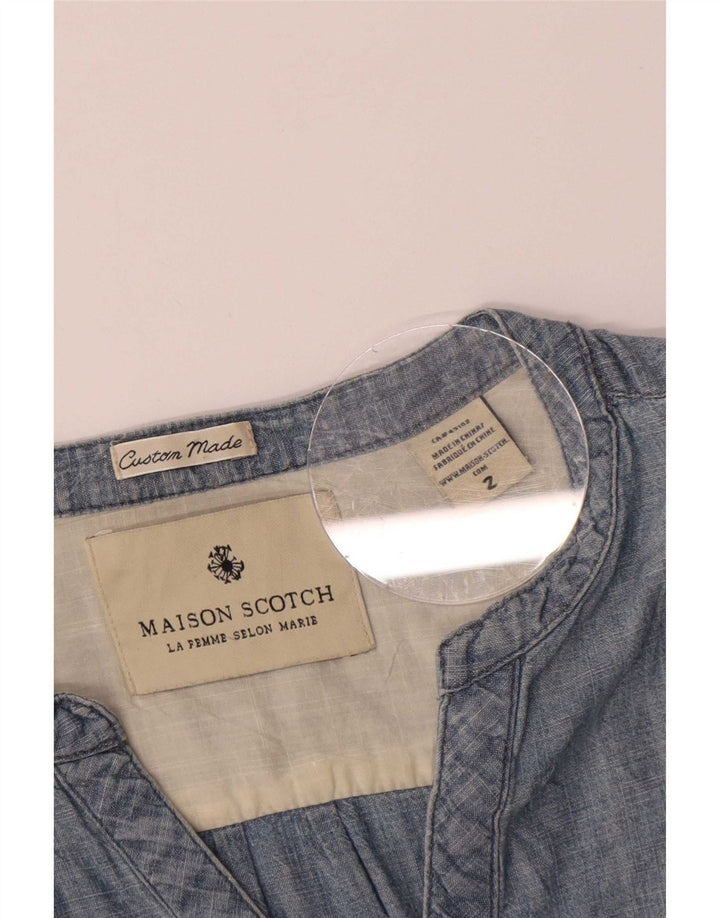 Maison Scotch ženska pulover majica US 2 XS plavi pamuk