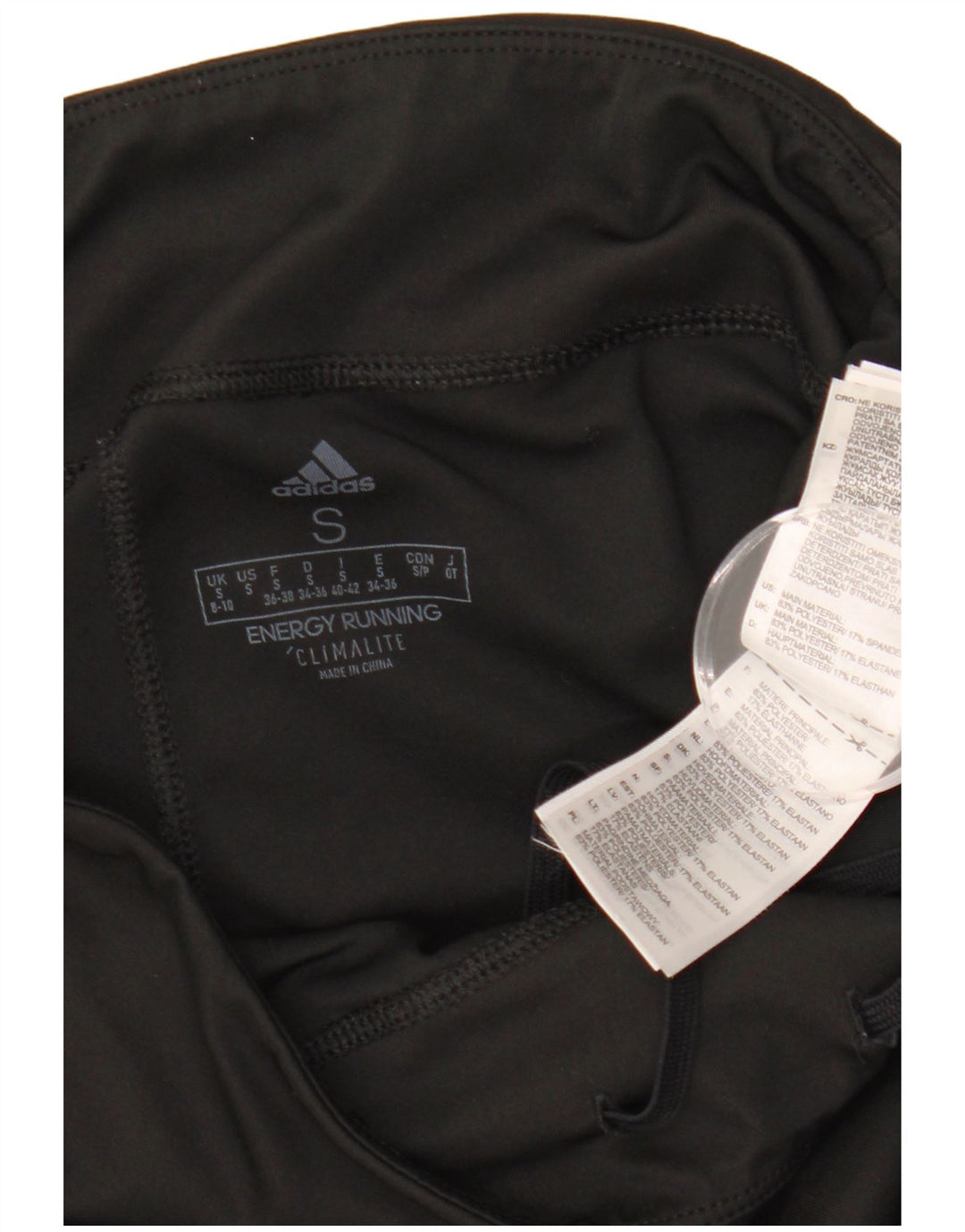 ADIDAS ženske tajice Climalite UK 8/10 male crne poliesterske