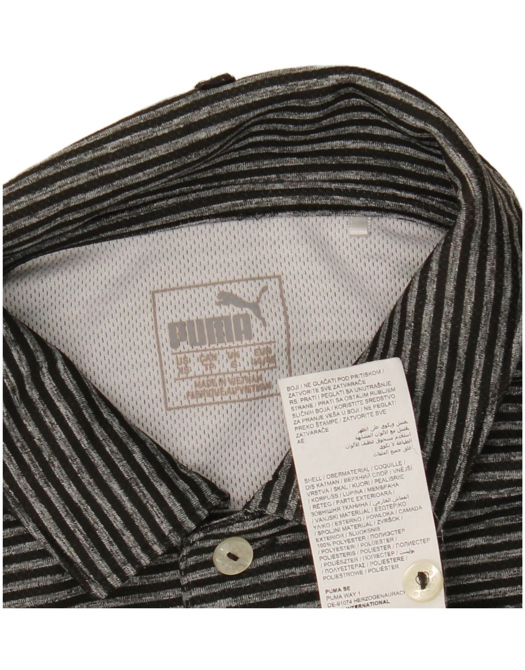 Puma muška polo majica s malim crnim prugama od poliestera
