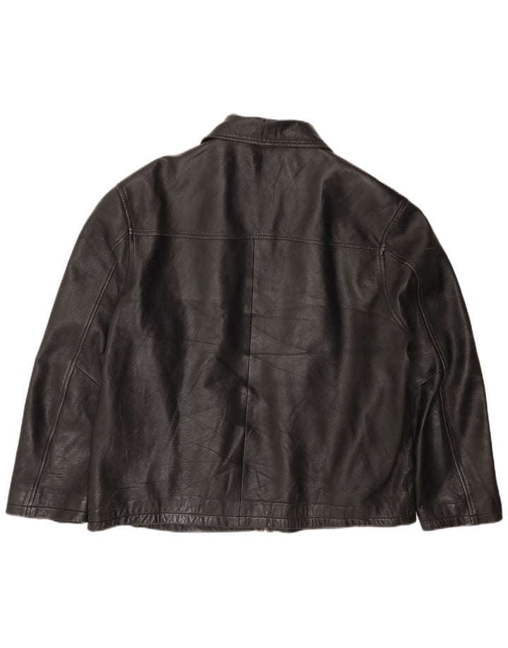 VINTAGE muška kožna jakna UK 44 2XL crna