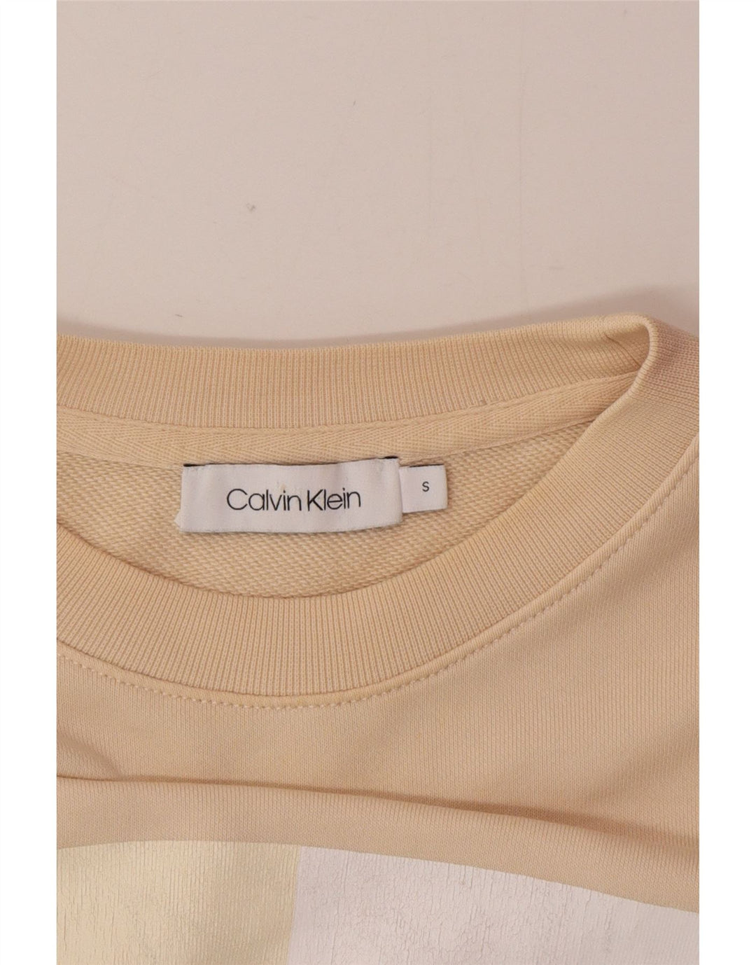Calvin Klein Ženska prekomjerna trenirka s grafičkim motivima UK 10 Small Beige