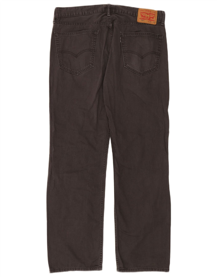 Levi's muške 505 ravne traperice W36 L32 sivi pamuk