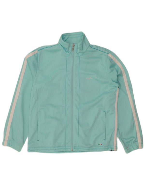 LOTTO ženska gornja jakna trenirke UK 18 XL plavi prugasti poliester