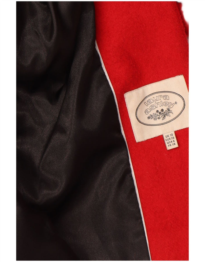 LAURA ASHLEY Ženski kaput UK 10 Mala crvena vuna