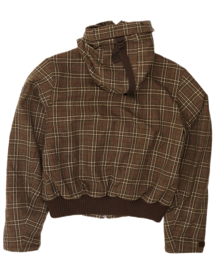 Canadiens muška bomber jakna s kapuljačom UK 38 srednji kaki karirani poliester