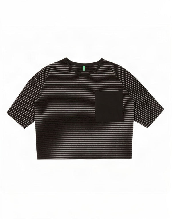 Benetton ženska majica kratkih rukava UK 10 s malim crnim prugama