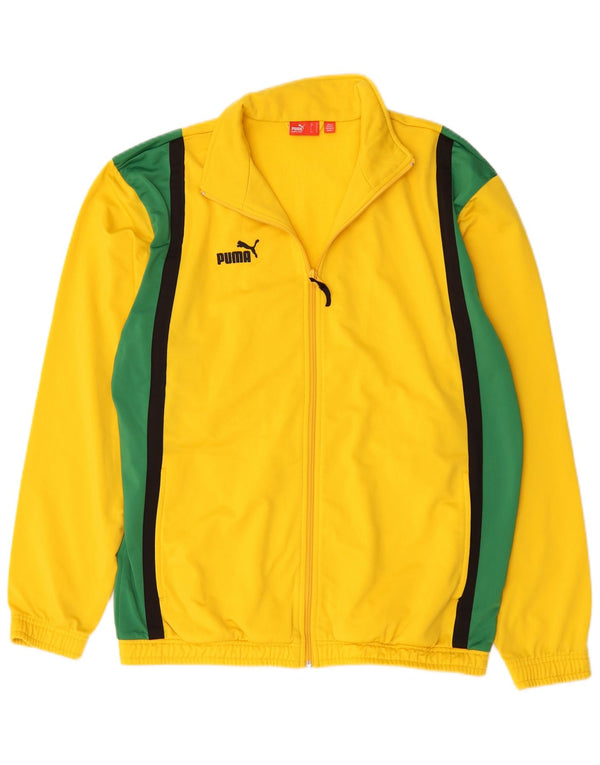Puma muška gornja jakna trenirke Medium Yellow Colourblock Poliester