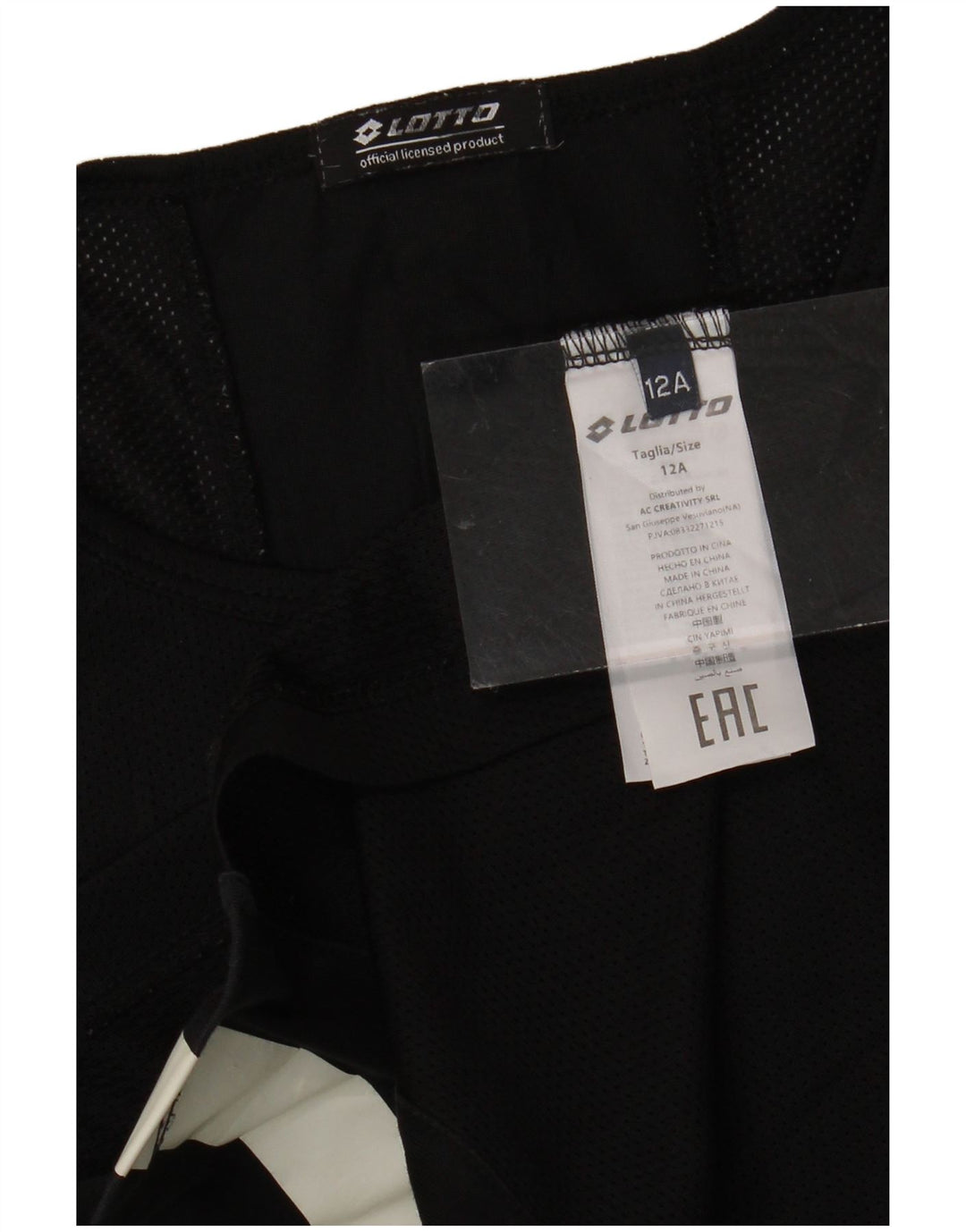 LOTTO Boys Graphic Vest Top 11-12 Years Black Poliester