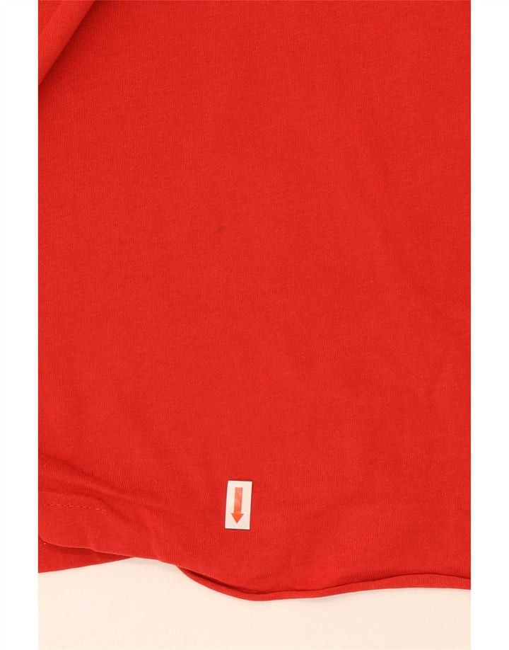 Puma muška majica s grafičkim motivima srednje crvene pamučne boje