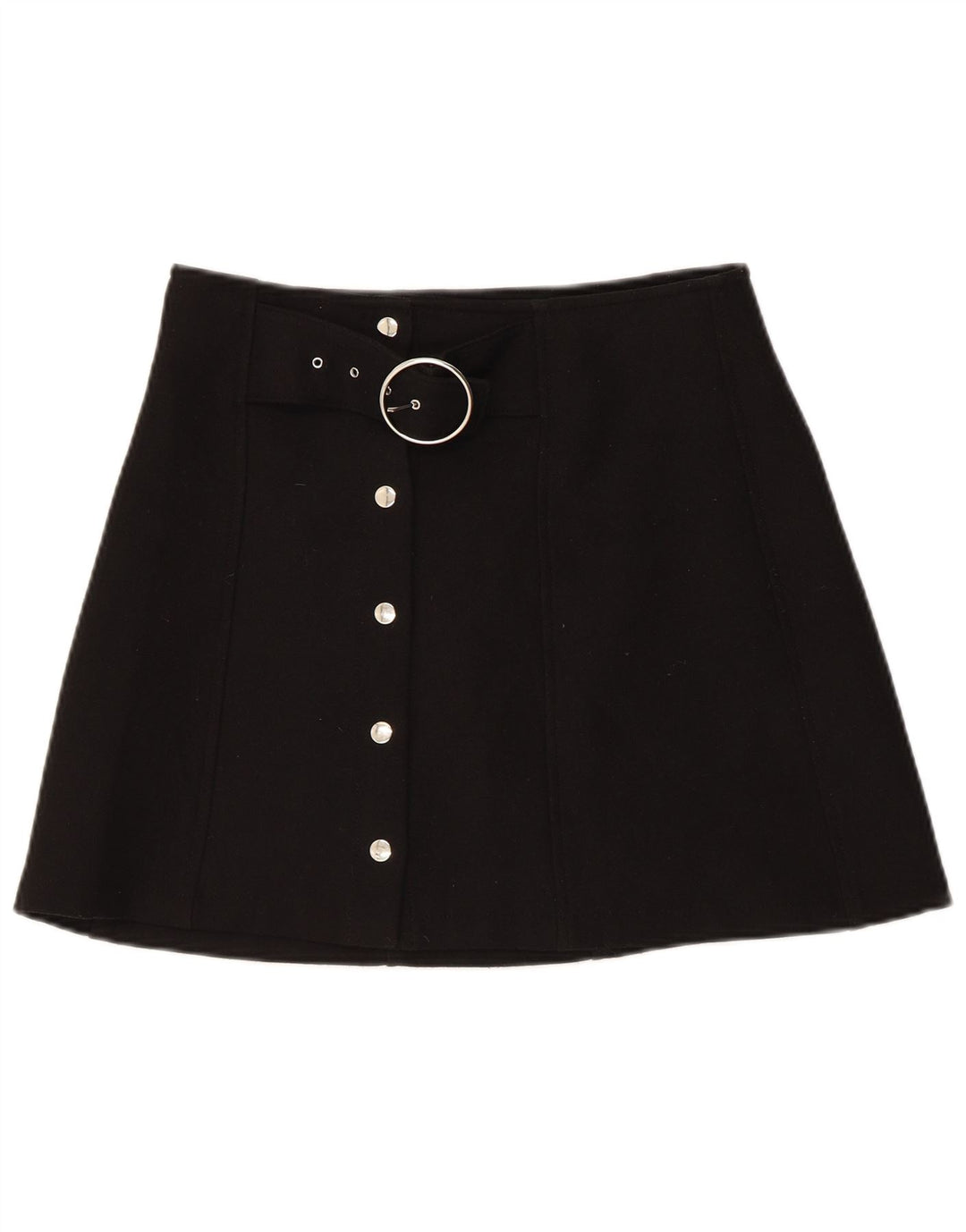 Zara ženska mini suknja mala W26 crni poliester