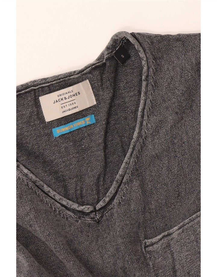 Jack & Jones muška majica dugih rukava mala siva