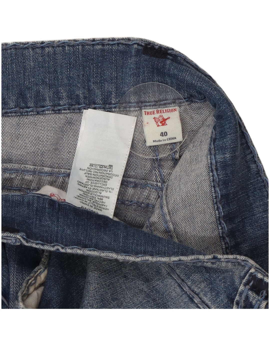 True Religion muške uske traperice W40 L31 plavi pamuk