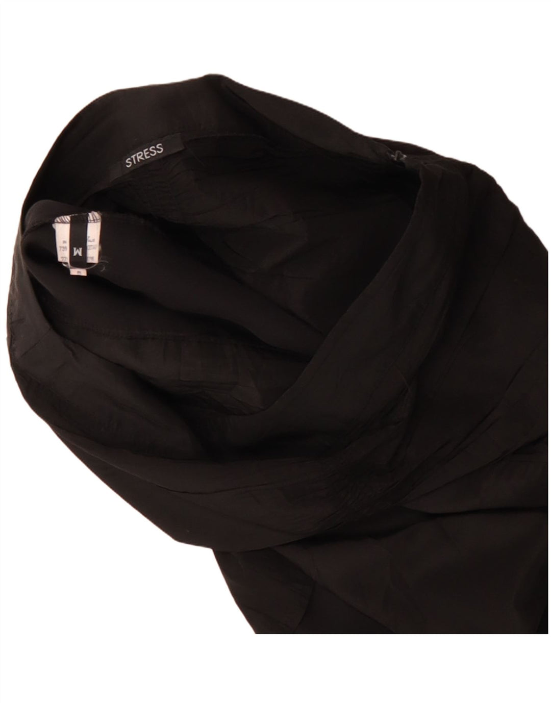 Vintage ženska suknja tulipana srednje veličine W30 crni acetat