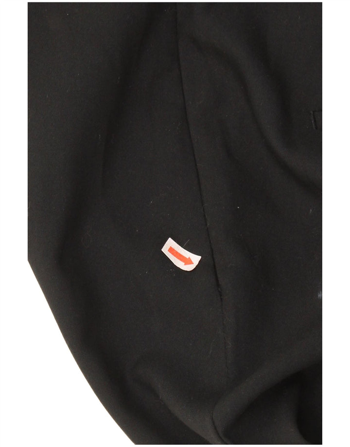 ZARA ženske ležerne hlače velike crne boje od poliestera