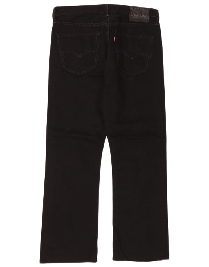 Levi's muške Bootcut traperice W34 L30 crni pamuk
