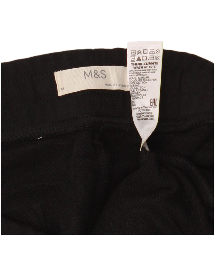 Marks & Spencer muške trenirke Hlače Joggers Srednji crni pamuk
