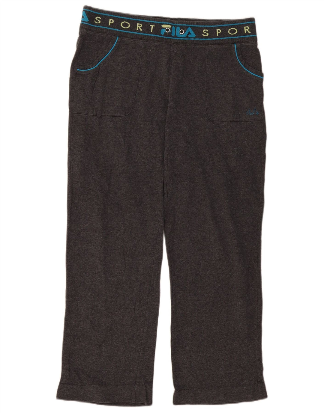 FILA Ženske Graphic Trenirke Hlače UK 14 srednje sive