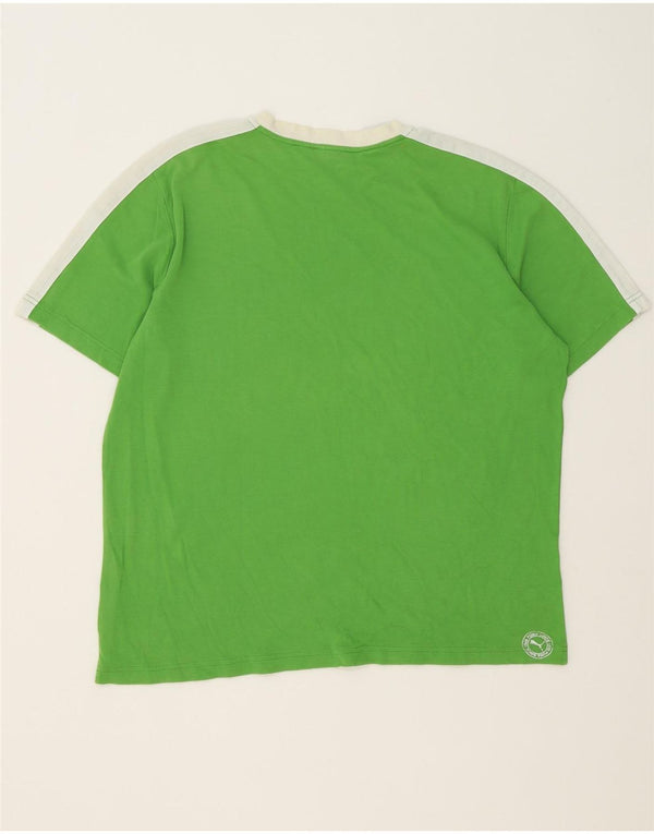 Puma muška majica kratkih rukava XL Green Colourblock Pamuk