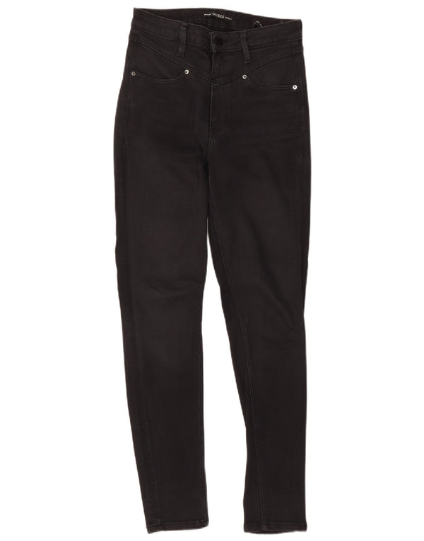 Guess ženske super uske traperice visokog rasta W28 L28 crne