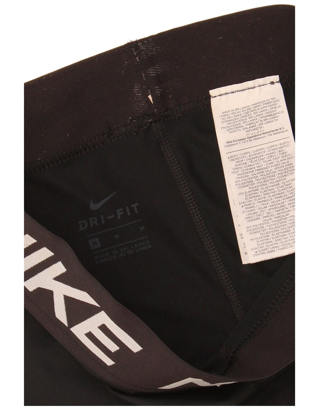 NIKE ženske Graphic Capri tajice UK 12 Srednje crni poliester