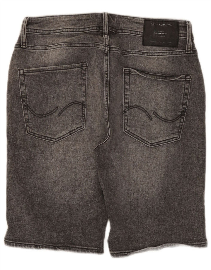 Jack & Jones muške obične traper kratke hlače male W29 sivi pamuk