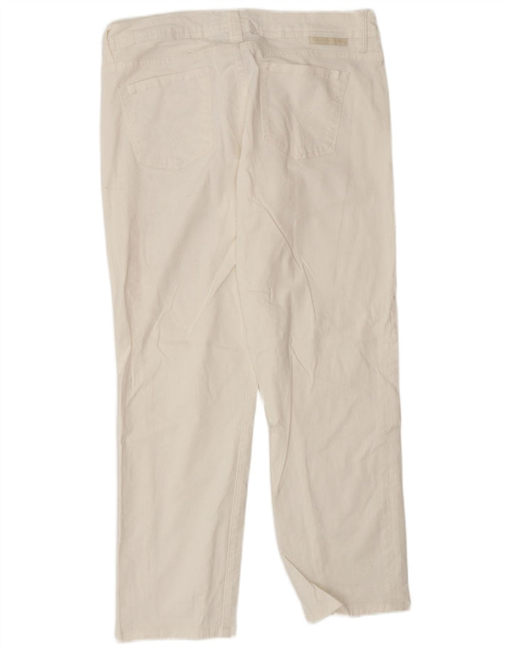 Calvin Klein ženske ravne traperice US 10 srednje W30 L26 bijeli pamuk