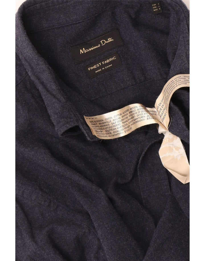 Massimo Dutti muška košulja velika tamnoplava pamuk