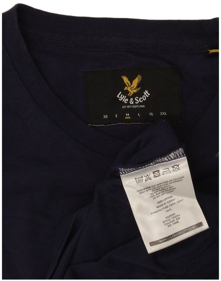 Lyle & Scott muška majica kratkih rukava srednje tamnoplavi pamuk