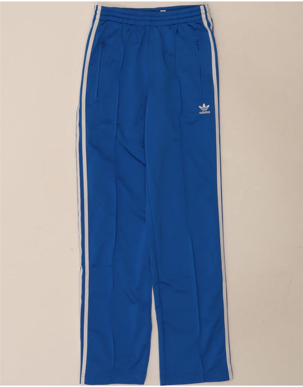 Adidas ženske hlače za trenirku UK 8 male plave poliesterske